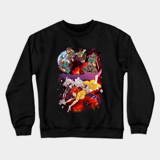 Heroes in a Half-shell Crewneck Sweatshirt by elblackbat